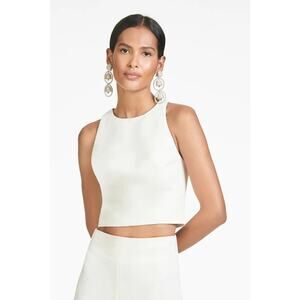 Sachin & Babi Lexie Top - Ivory - Faille - Size L - Retails $225!
